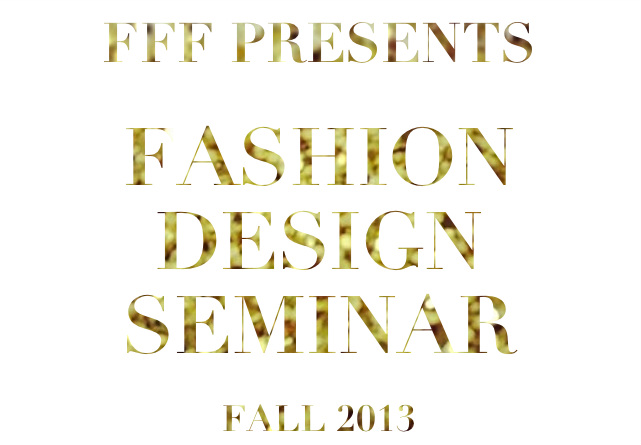 Fashion Design Seminar by Fashion Fighting Famine